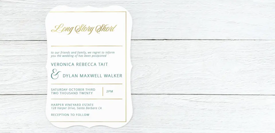 Save the Date Card Front