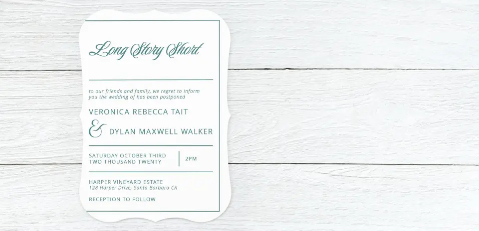 Save the Date Card Front