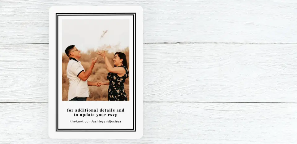 Save the Date Card Back