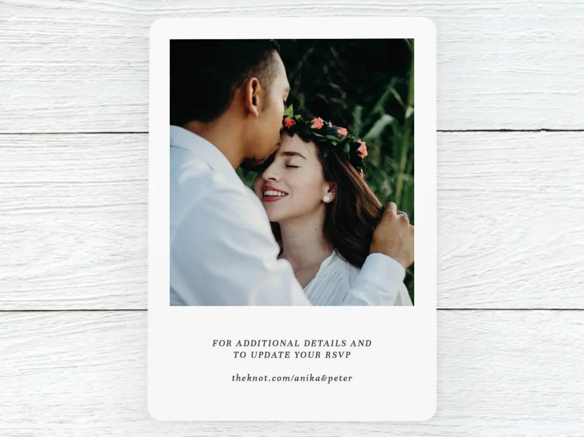 Save the Date Card Back