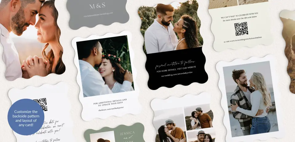 Back of Save the Date Card