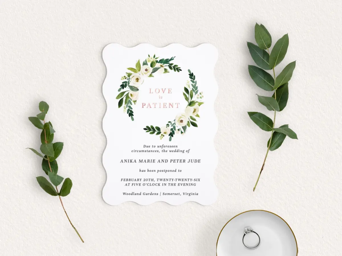 Save the Date Card with Optional Guest Addressing Service