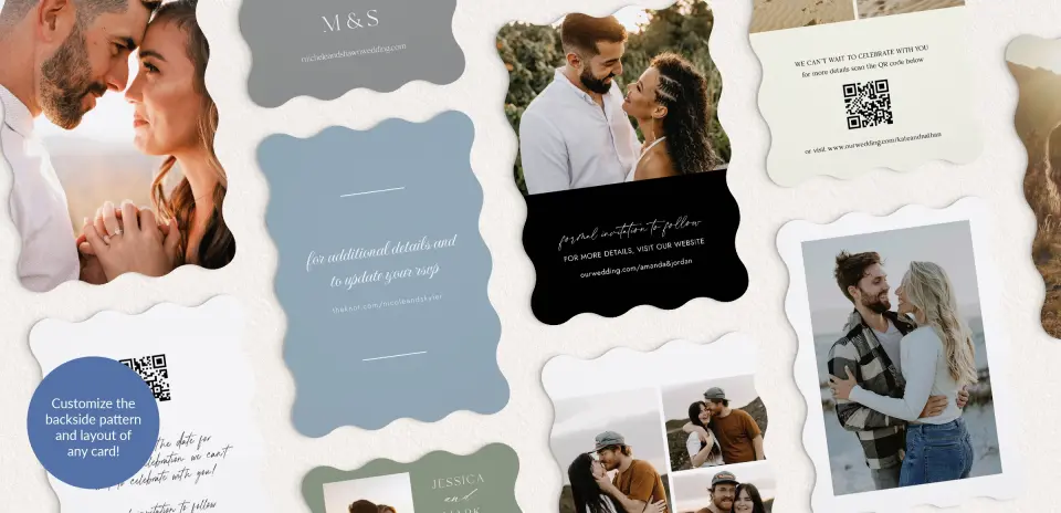 Back of Save the Date Card