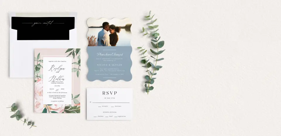 Front of Save the Date Card