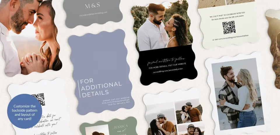 Back of Save the Date Card