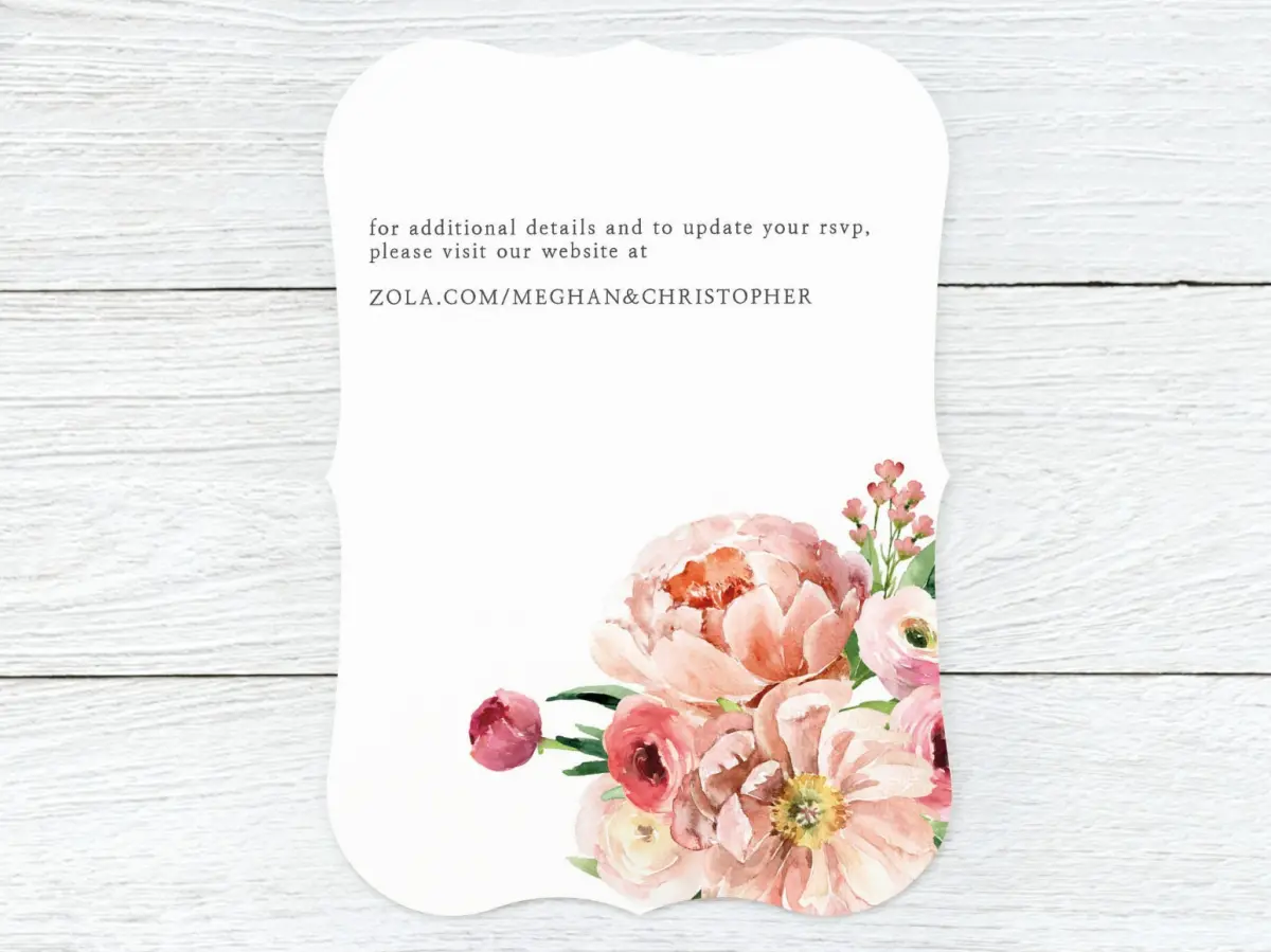 Save the Date Card Back