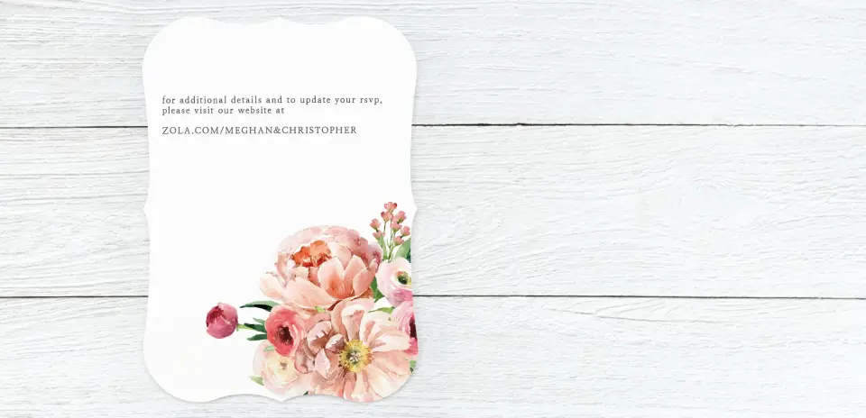 Save the Date Card Back