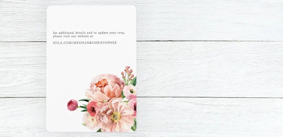 Save the Date Card Back
