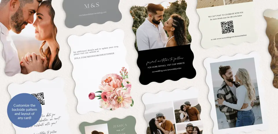 Back of Save the Date Card