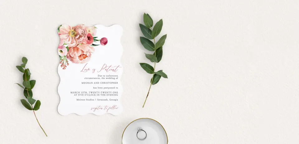 Save the Date Card with Optional Guest Addressing Service