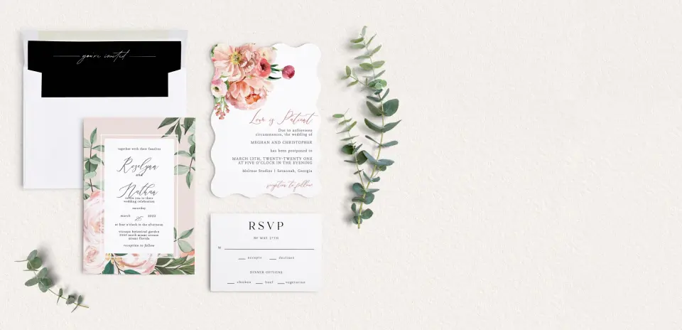 Front of Save the Date Card