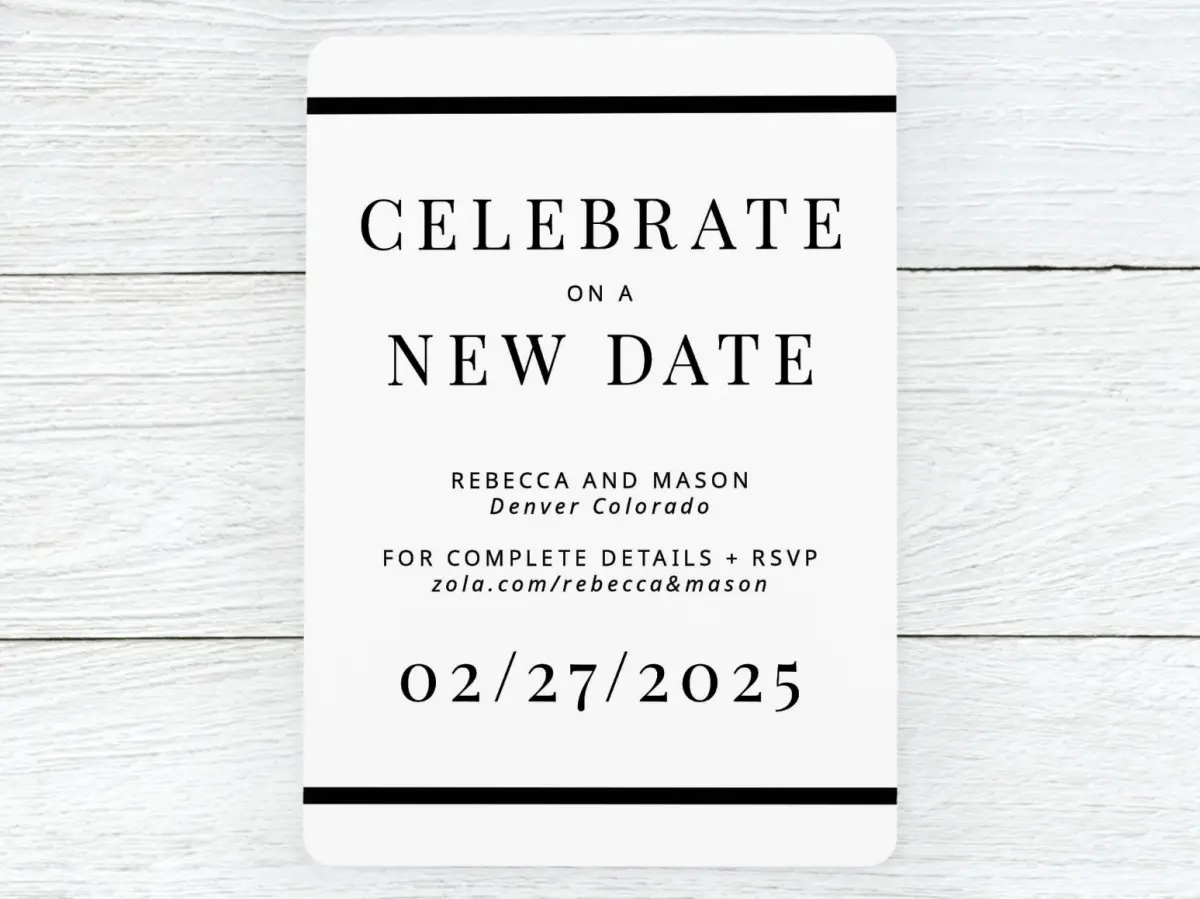 Save the Date Card Front
