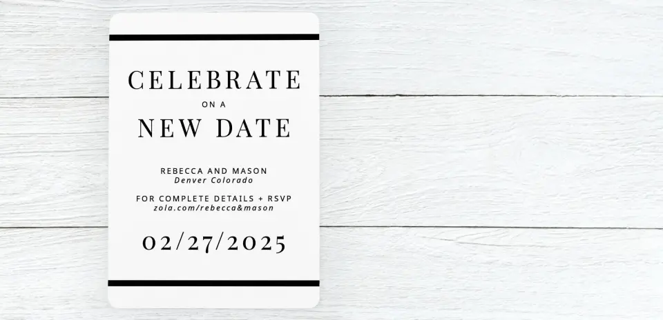 Save the Date Card Front