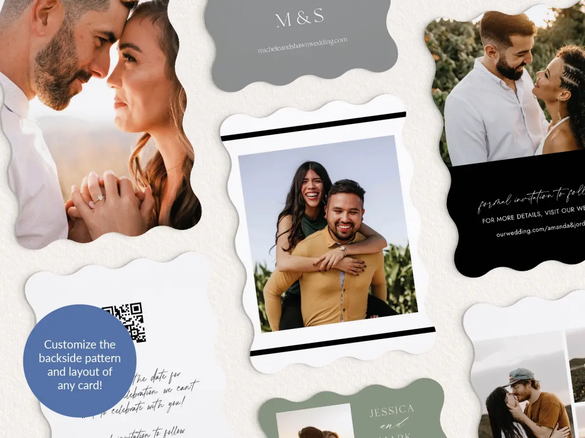Back of Save the Date Card