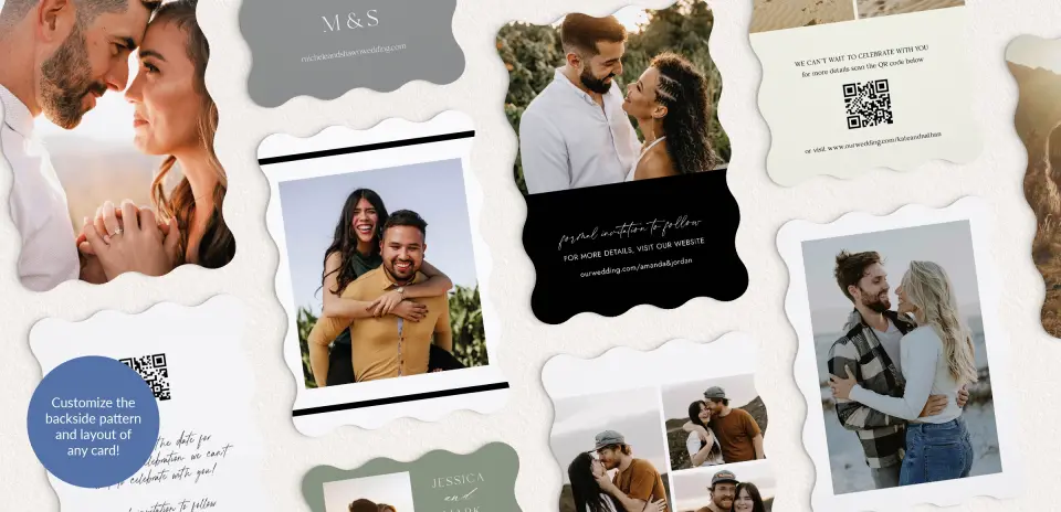 Back of Save the Date Card