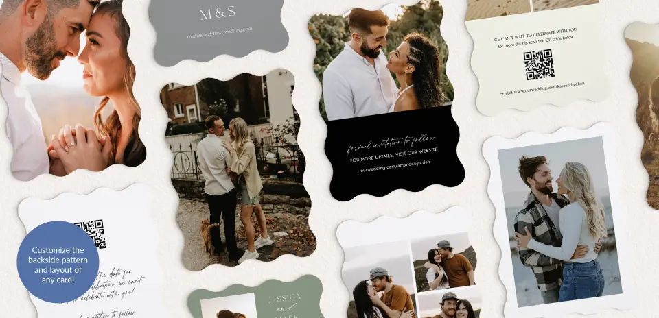 Back of Save the Date Card