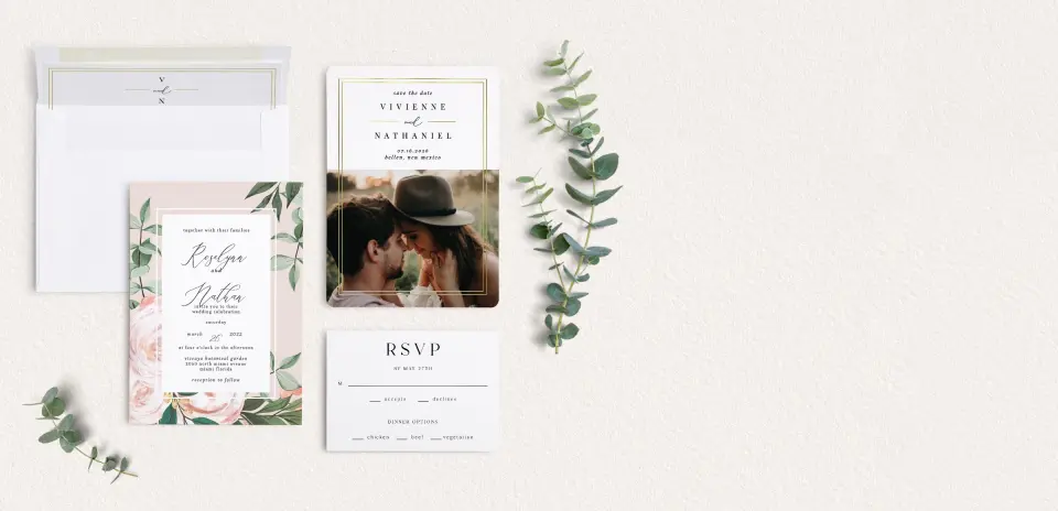 Front of Save the Date Card