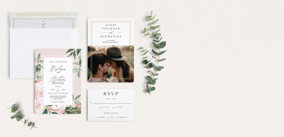 Front of Save the Date Card