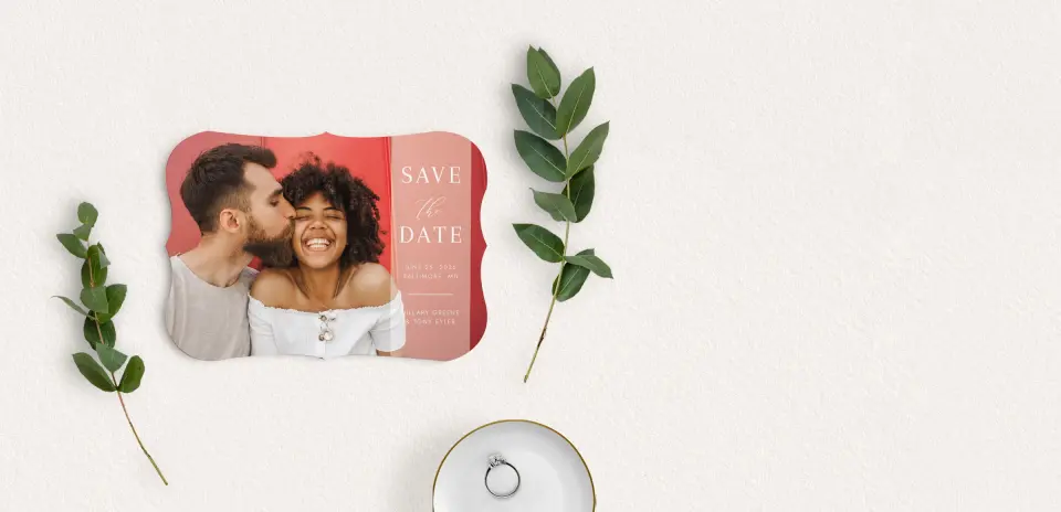 Save the Date Card with Optional Guest Addressing Service