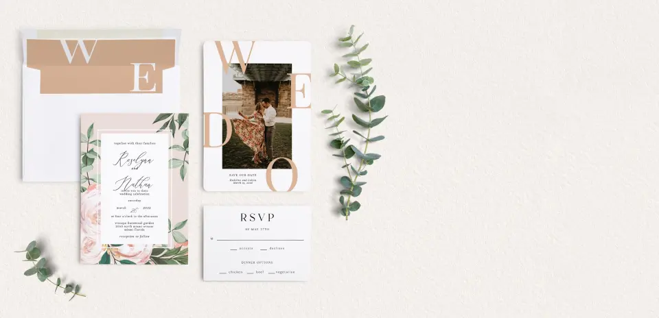 Front of Save the Date Card