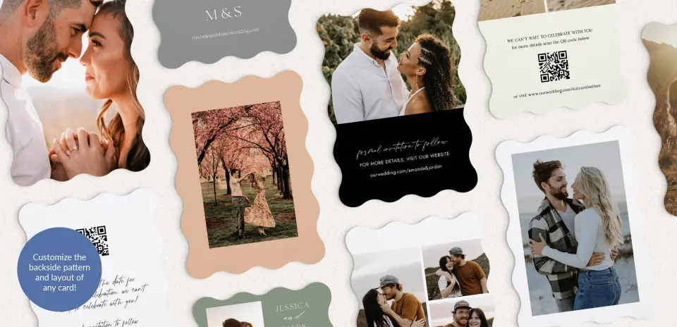 Back of Save the Date Card