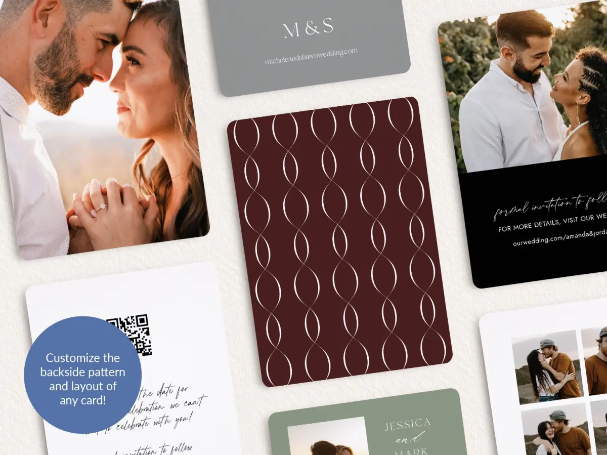 Back of Save the Date Card