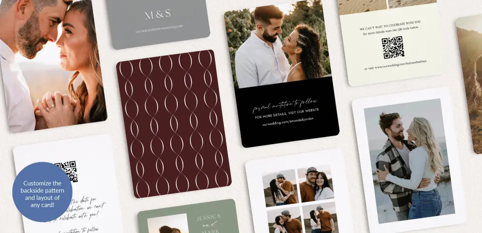 Back of Save the Date Card