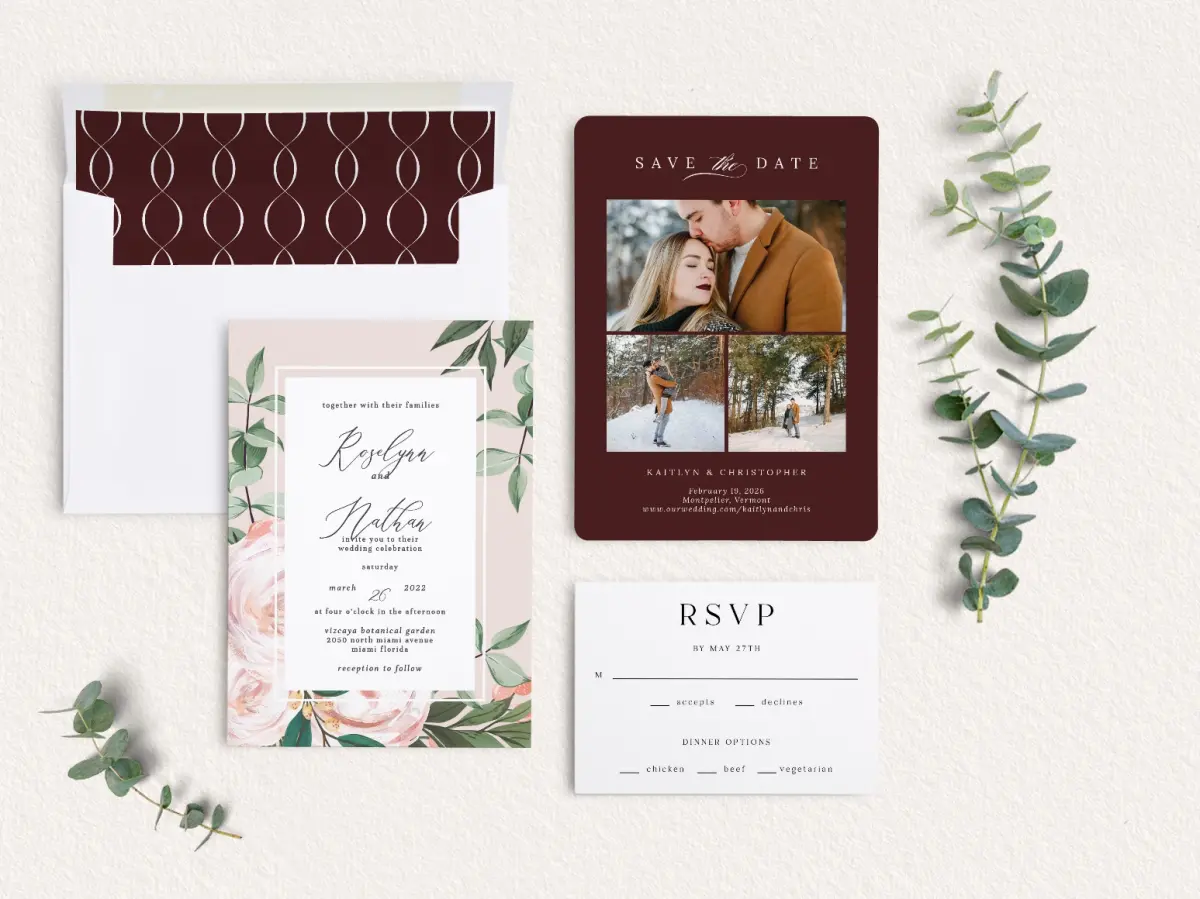 Front of Save the Date Card