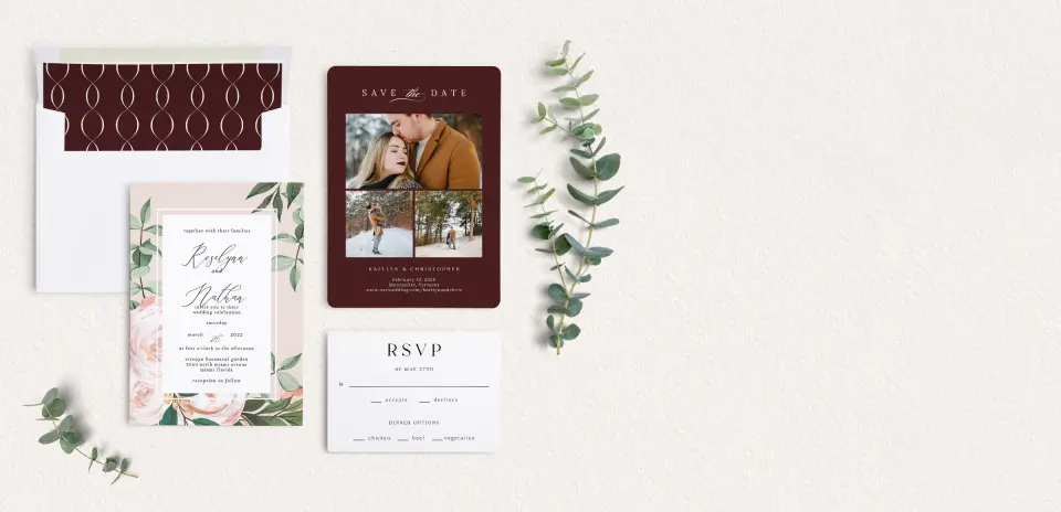Front of Save the Date Card