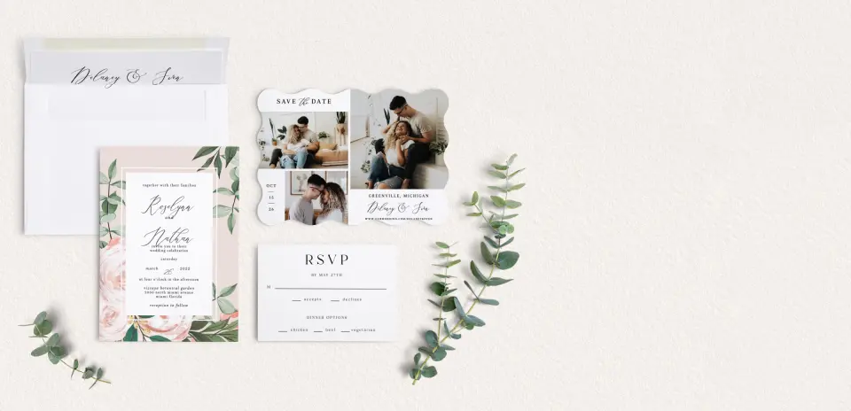 Front of Save the Date Card