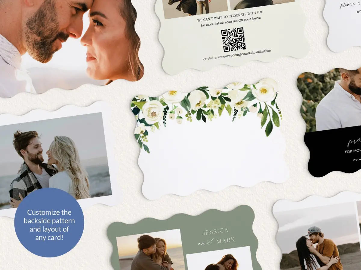 Back of Save the Date Card