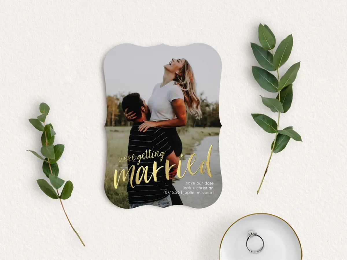 Save the Date Card with Optional Guest Addressing Service