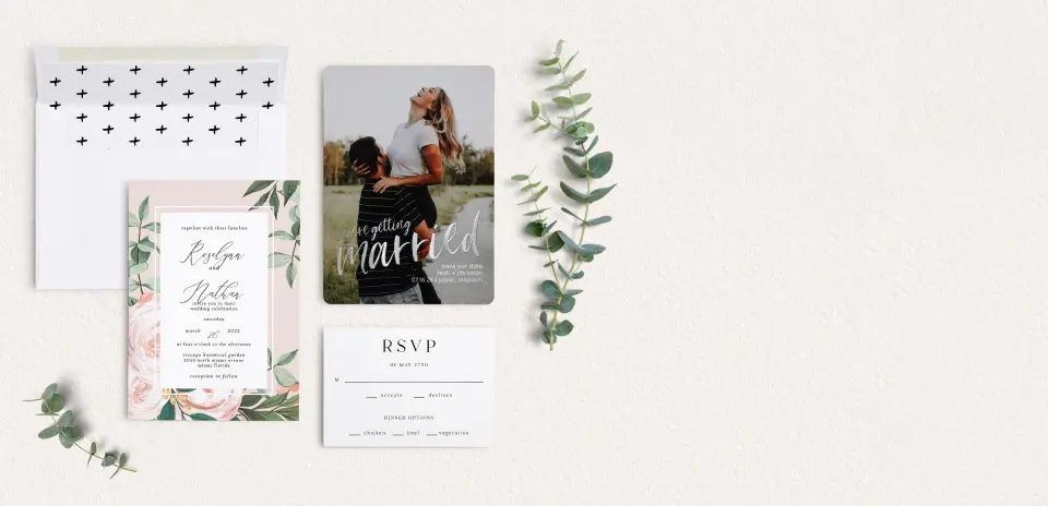 Front of Save the Date Card