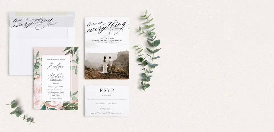 Front of Save the Date Card