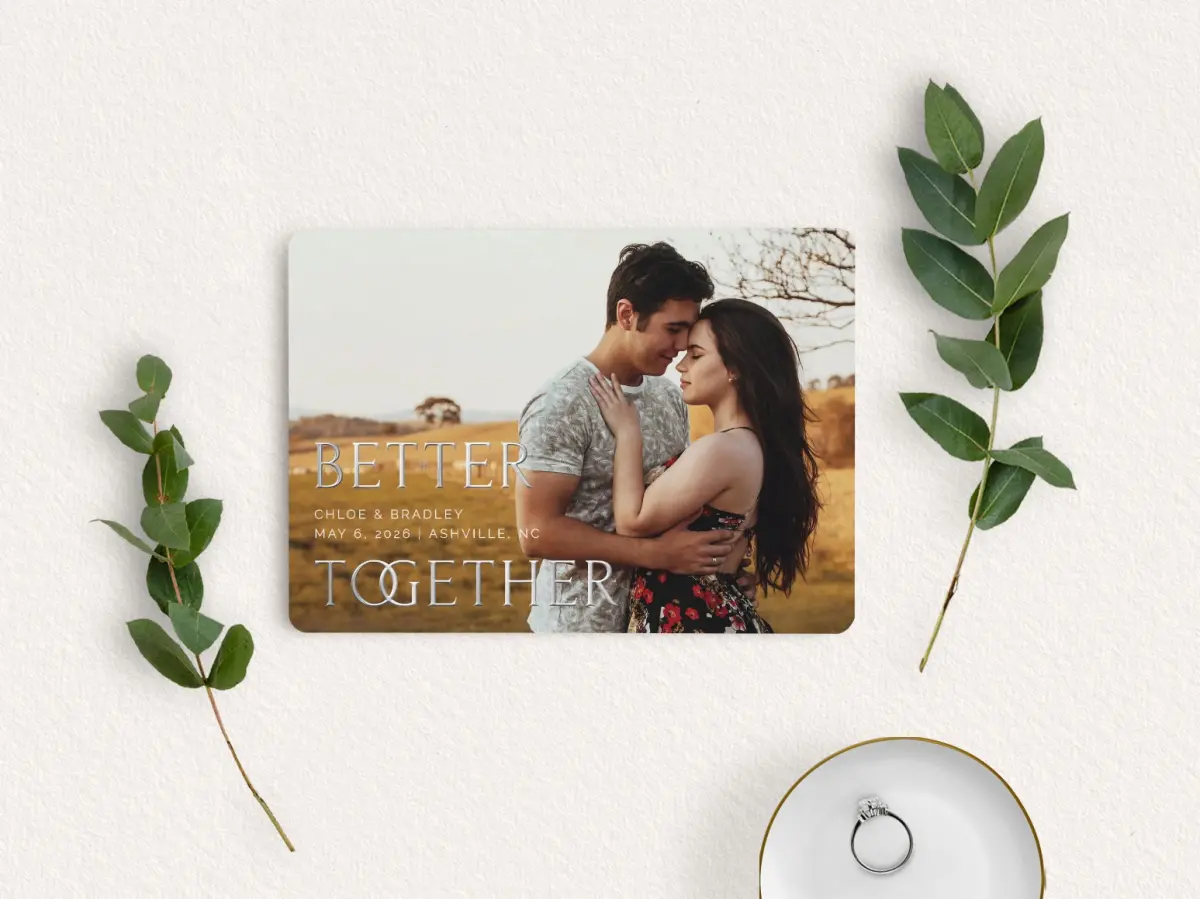 Save the Date Card with Optional Guest Addressing Service