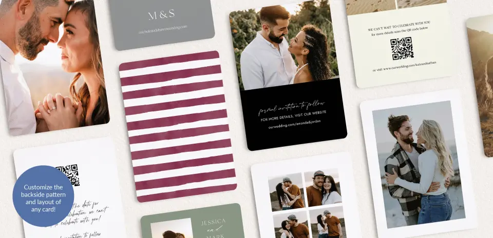 Back of Save the Date Card