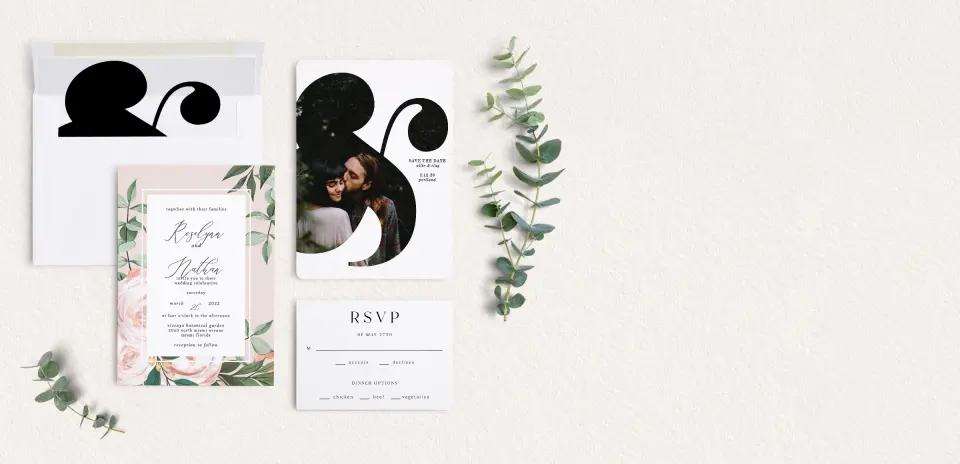 Front of Save the Date Card