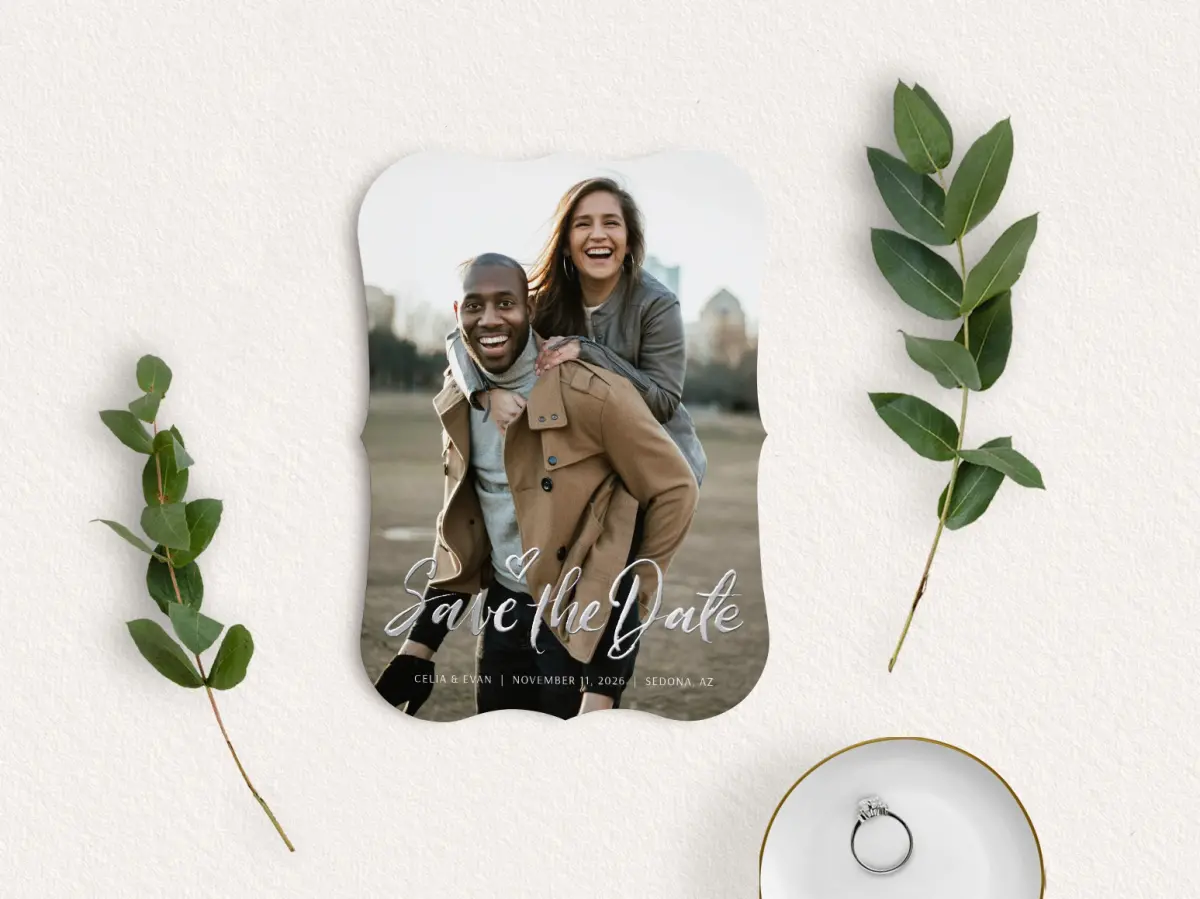 Save the Date Card with Optional Guest Addressing Service
