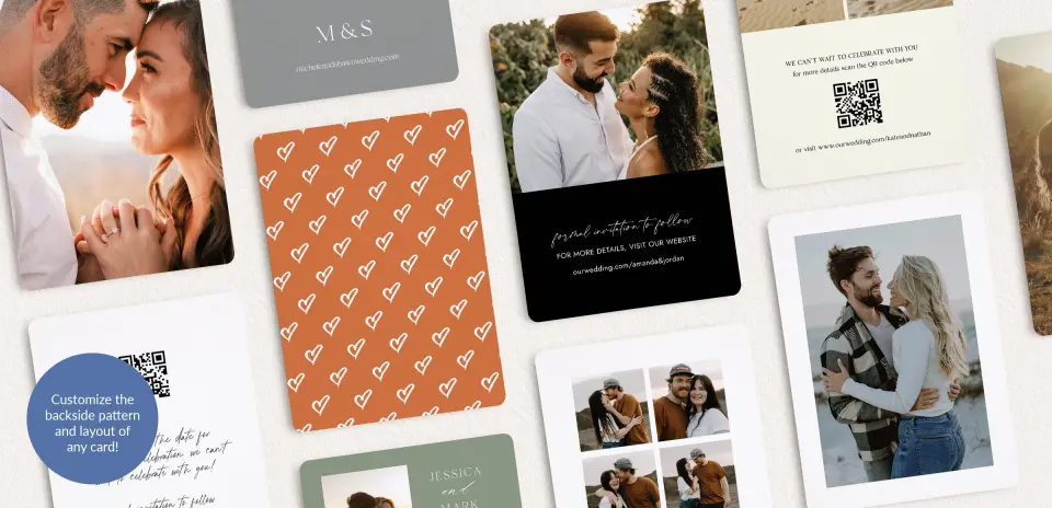 Back of Save the Date Card
