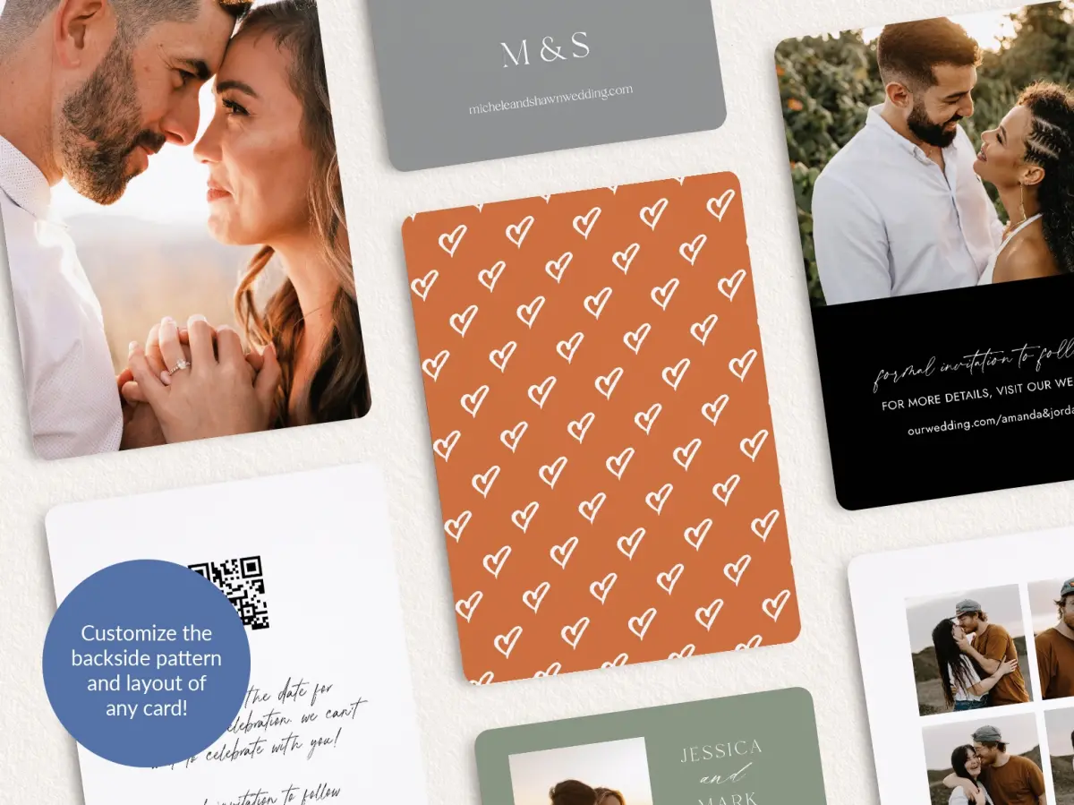 Back of Save the Date Card