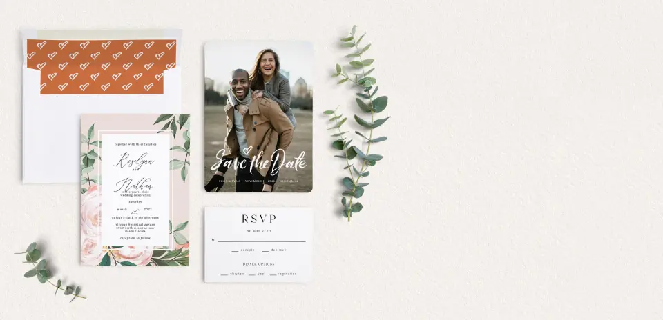 Front of Save the Date Card