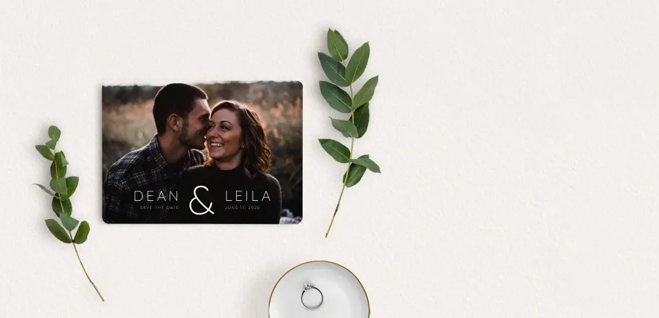 Save the Date Card with Optional Guest Addressing Service