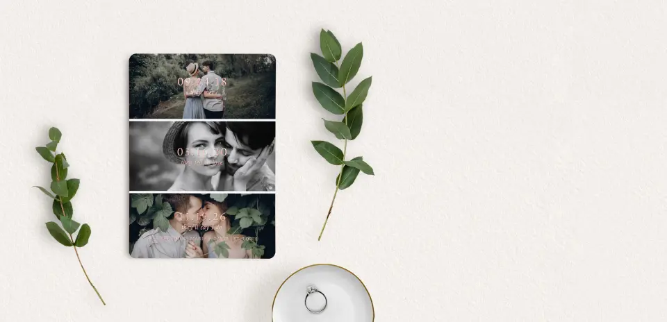 Save the Date Card with Optional Guest Addressing Service