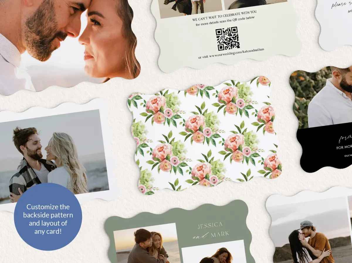 Back of Save the Date Card