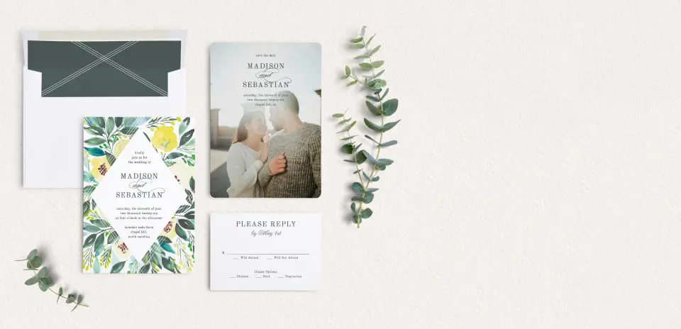 Front of Save the Date Card
