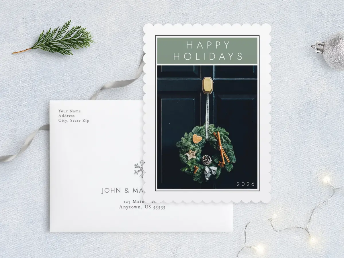 Front with Envelope Design