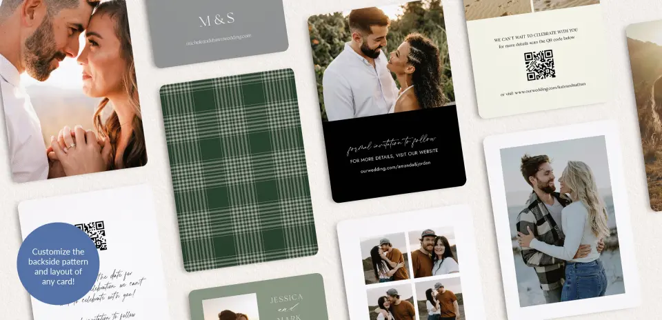 Back of Save the Date Card