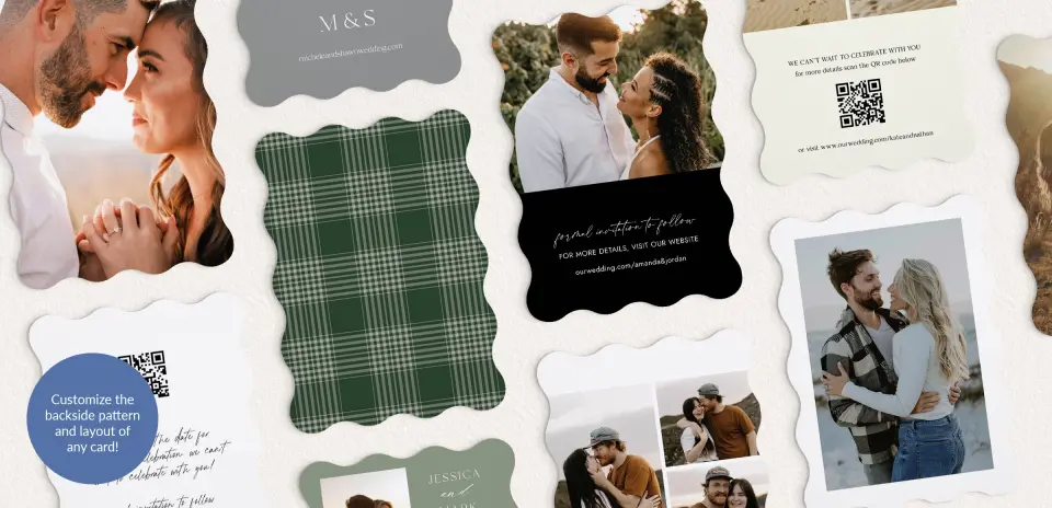 Back of Save the Date Card