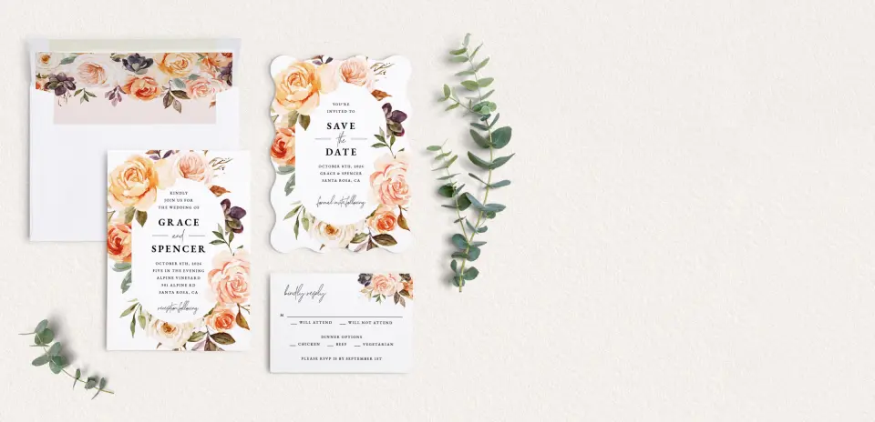 Front of Save the Date Card