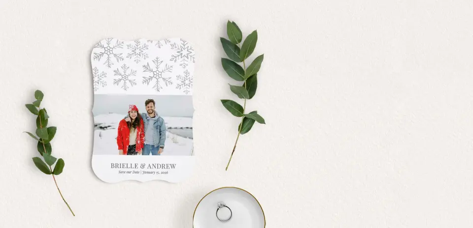 Save the Date Card with Optional Guest Addressing Service